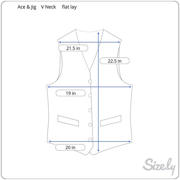 Ace & Jig Sleeveless V-Neck Button Front Patchwork Metallic Top Size Small - Picture 10 of 10